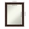 Petite Bevel Wall Mirror, William Mottled Bronze Narrow Frame